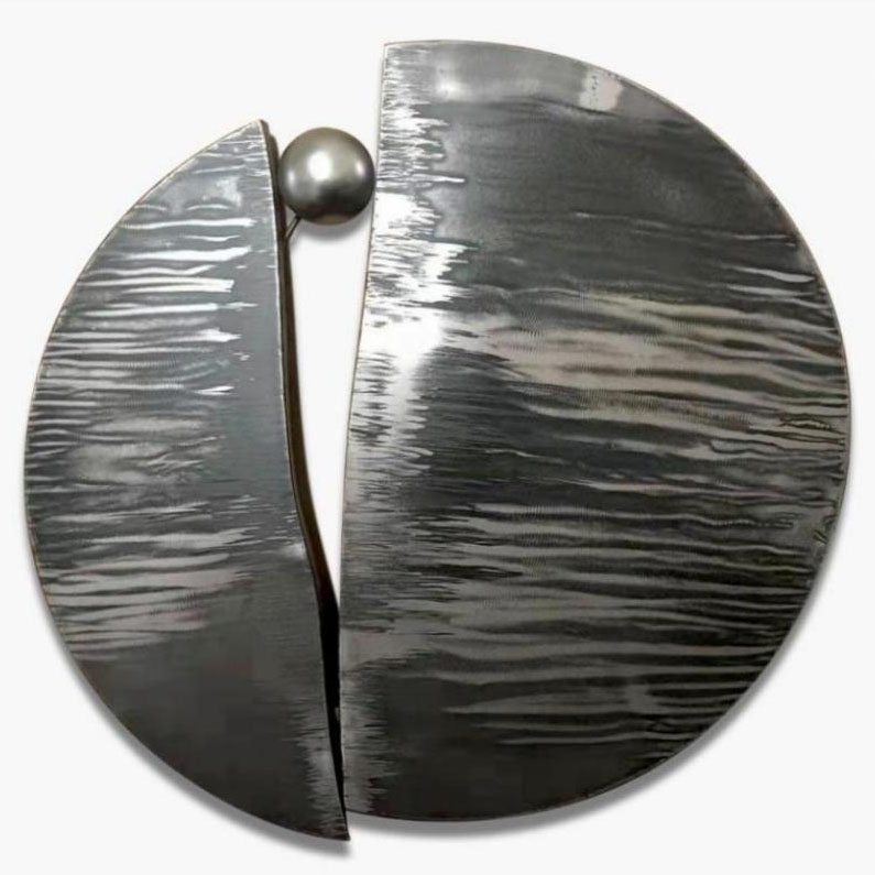 Modern Hotel Home Lobby Luxury Stainless Steel Wall Sculpture for Decoration