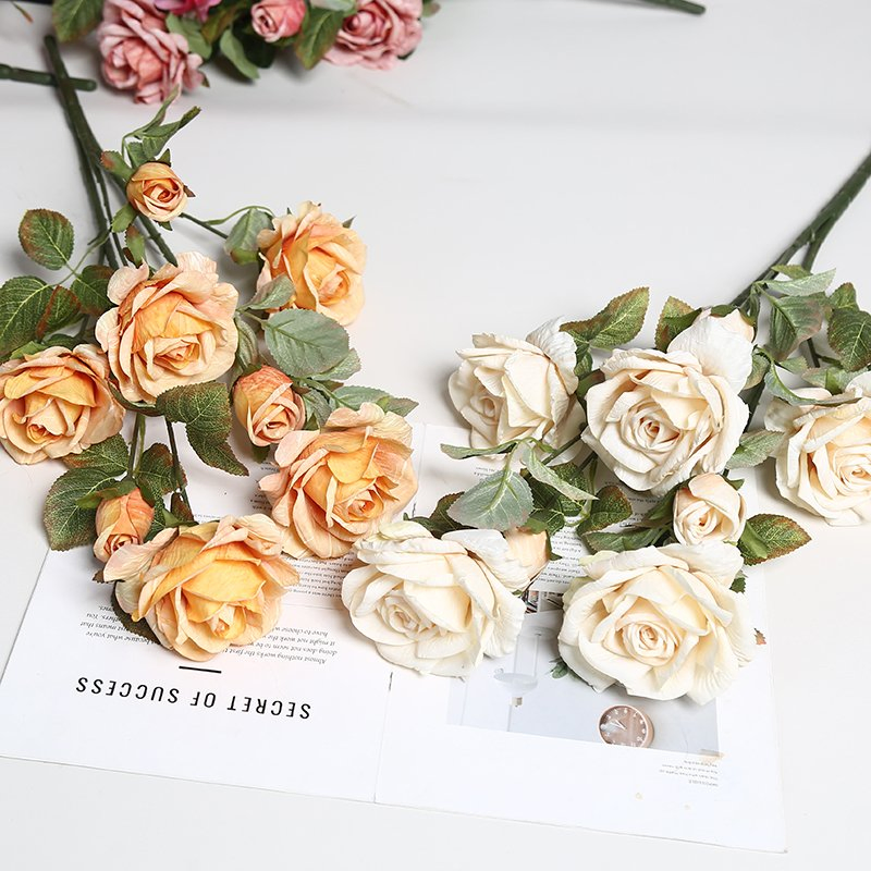 Matte Finish Artificial Flower Decoration Modern Minimalist Decor Silk Tree Delphinium Freesia Home Decor Wedding Decoration Party Decoration Decoration