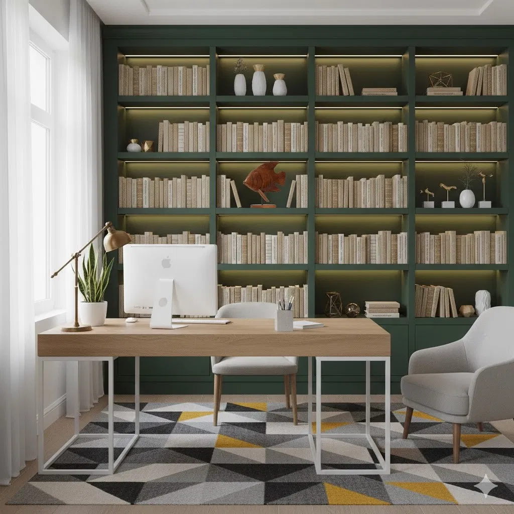 Natural Teak Wood Fish Decor, Stylish Nautical Tabletop Accent