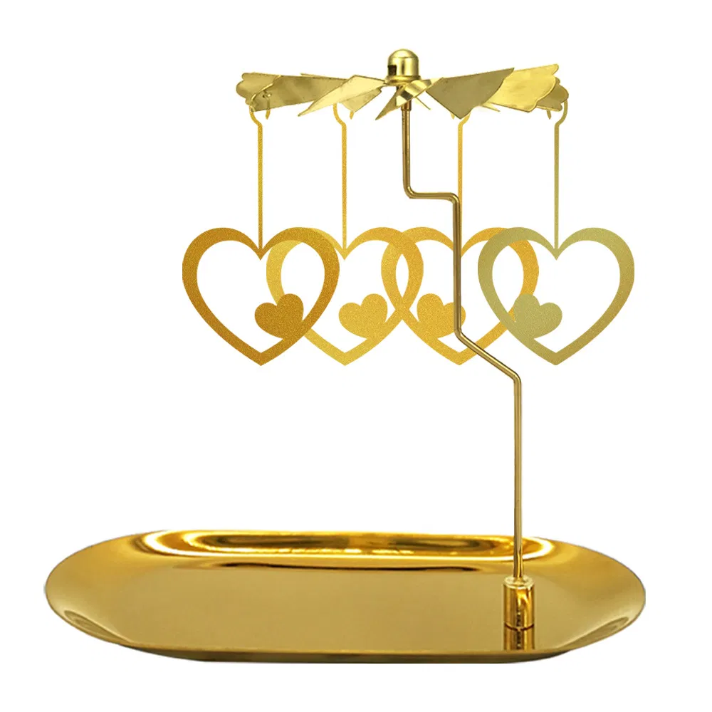 Stylish Rotating Metal Candle Holder for Tea Lights