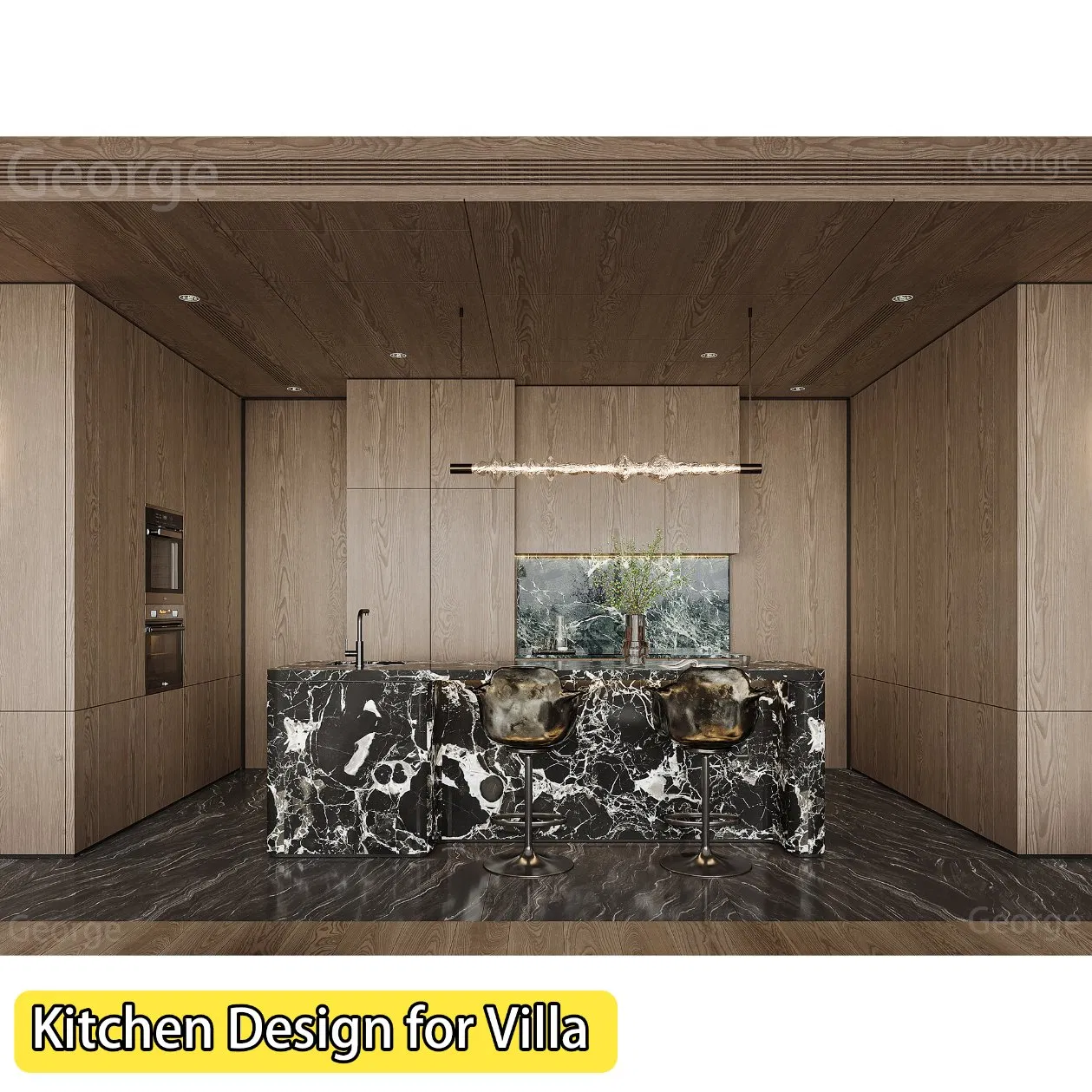 European Minimalist Style Villa Luxury House 3D Rendering Interior Design Services Architectural Home Decor