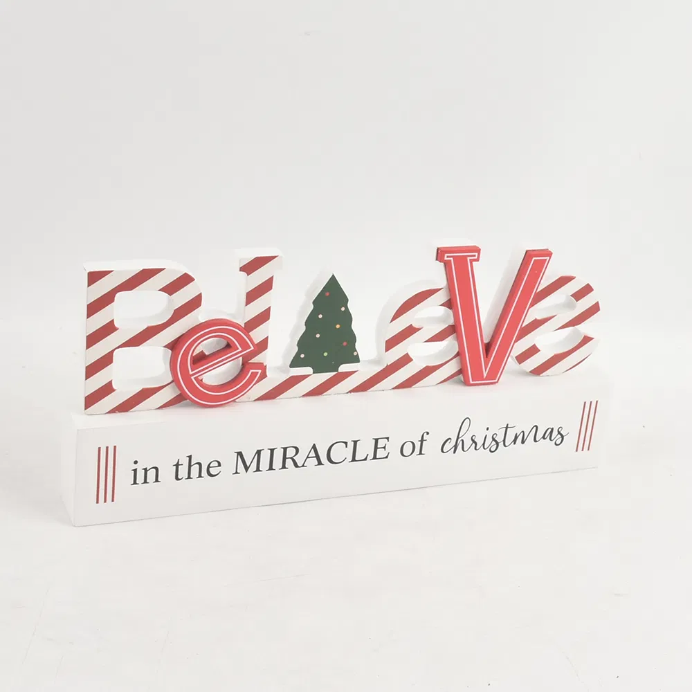 Solid Wood Tabletop Ornament