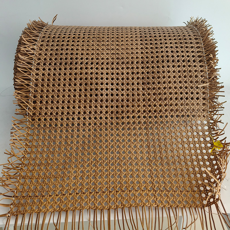 Factory Wholesale Coffee Brown PE Plastic Furniture Rattan Cane Webbing