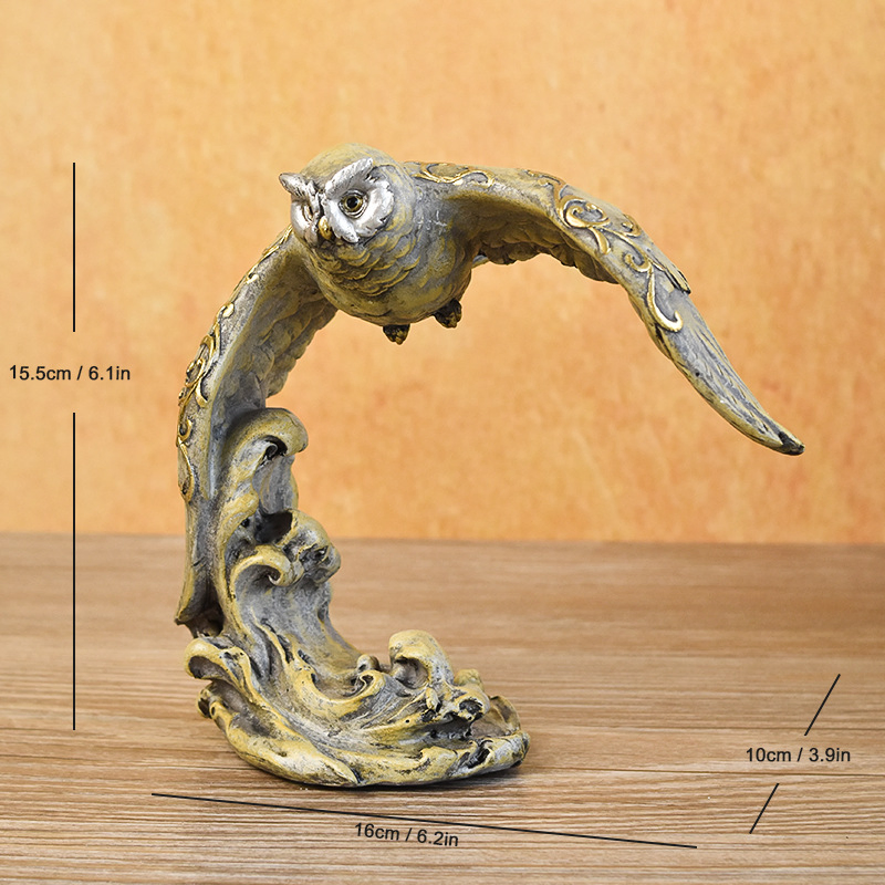 Cross-Border Bestseller Decorative Items Resin Owl Crafts