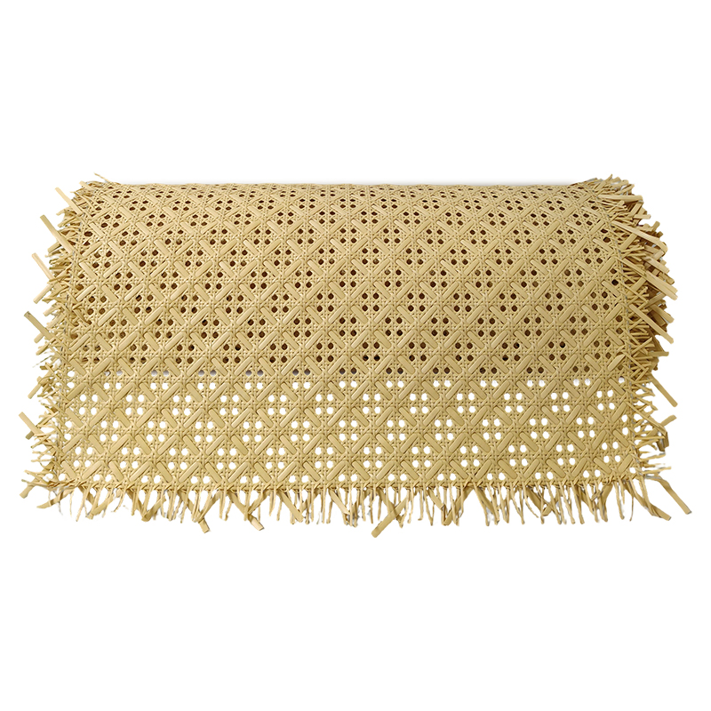 Floral Weave Natural Appearance Furniture Making Synthetic Rattan Webbing Roll