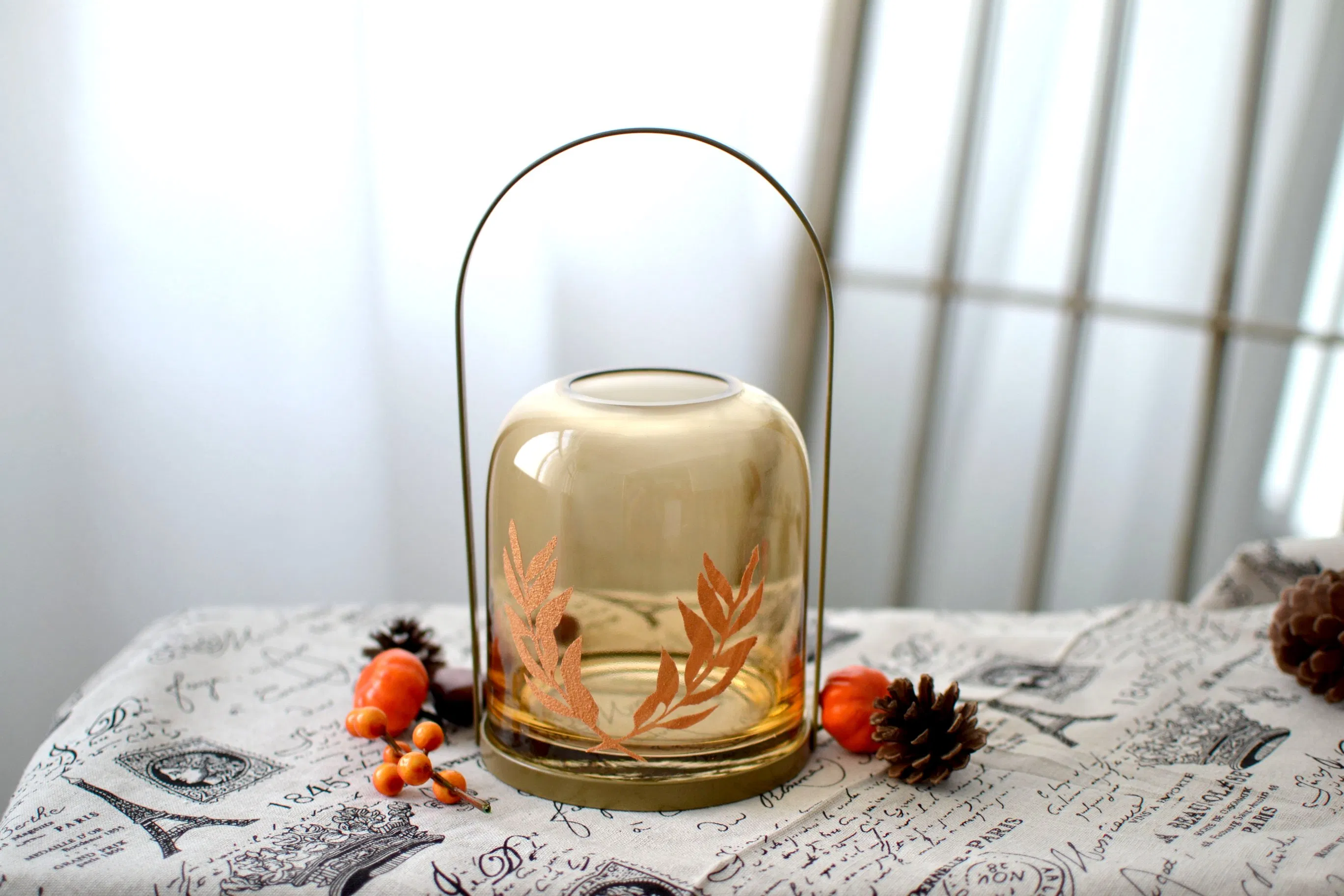 Nordic Style Creative Glass Candle Holder Ornaments Home Decoration