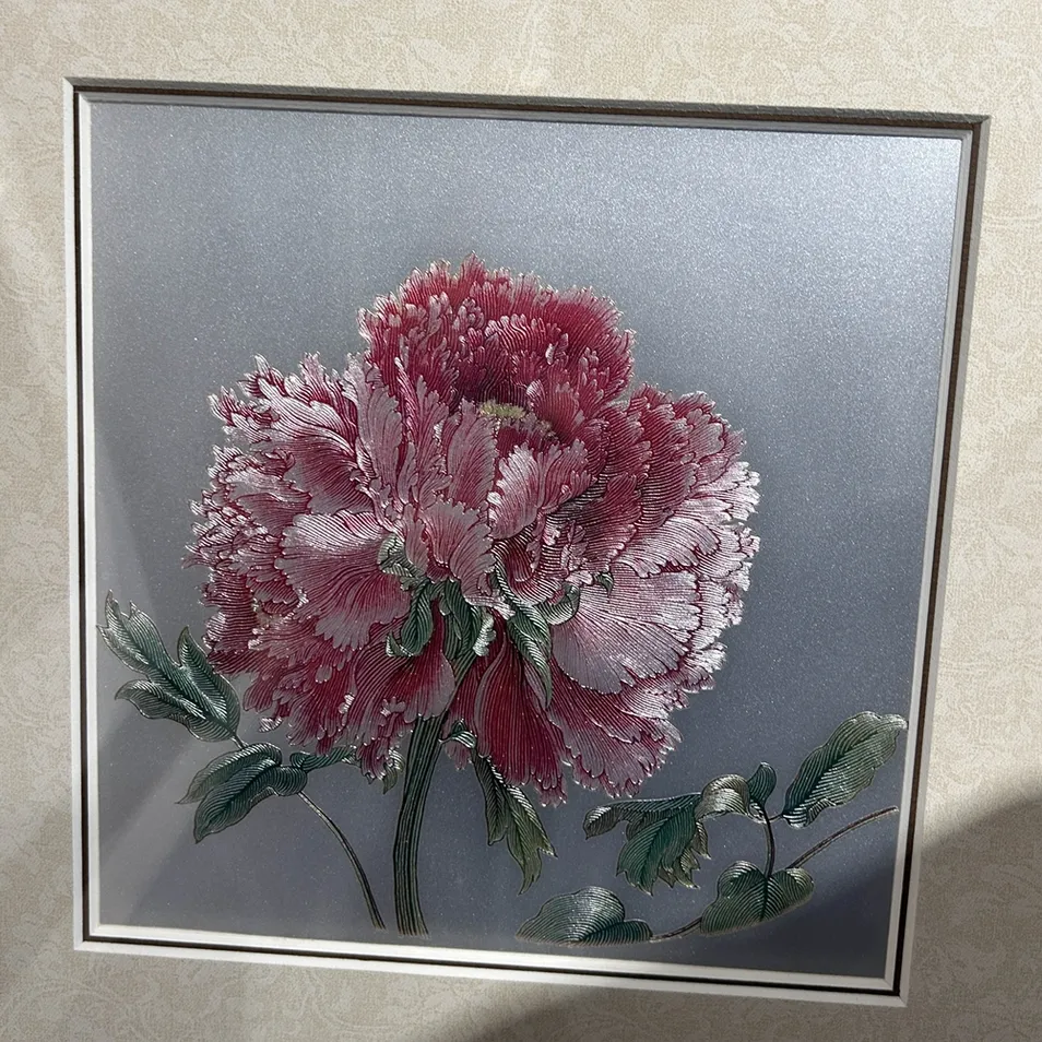 Silver Metal Wall Art Detail