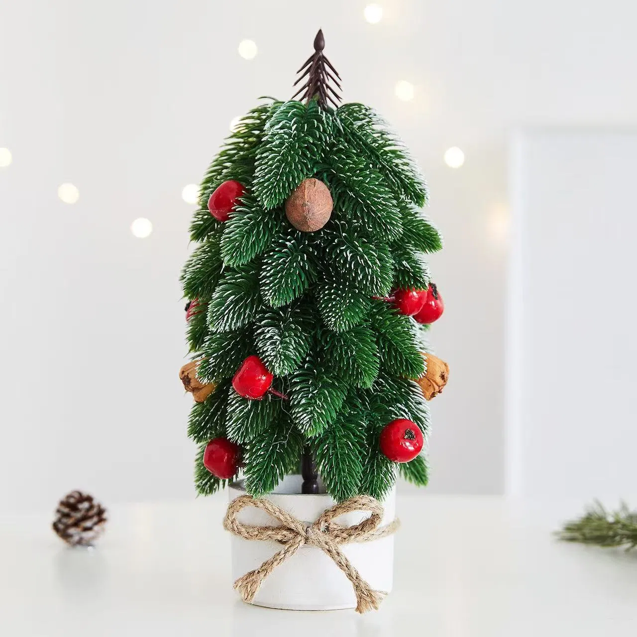 Desktop Mini Christmas Tree Small Potted Decoration Christmas Ornaments