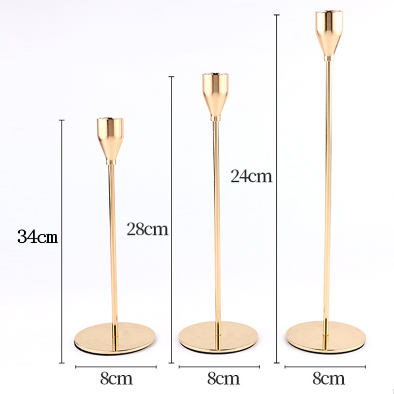 High Density Tall Centerpiece Stands Iron Candle Holders for Weddings Decorative Candle Stands Church Candle Holder Black Candlestick Holders Floor Standing