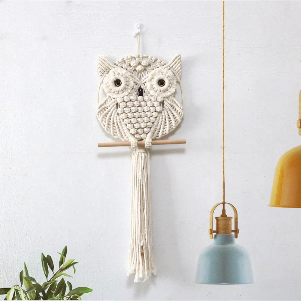 Owl Macrame Wall Hanging 6