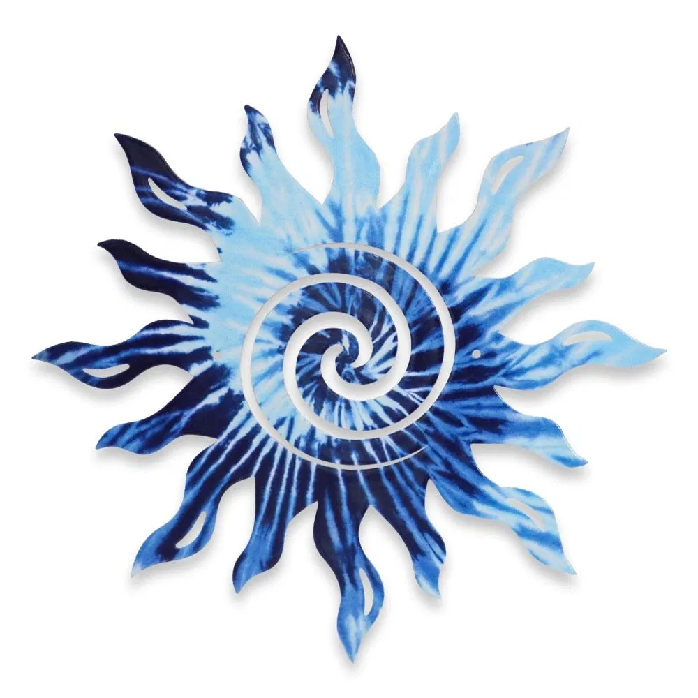 Wacky Sun and Moon Metal Wall Art Waterproof Ornament Craft Home Decor