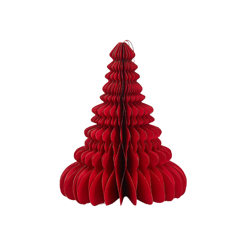 2024latest Wholesale Paper Folding Mini Christmas Tree Desktop Scene Decoration