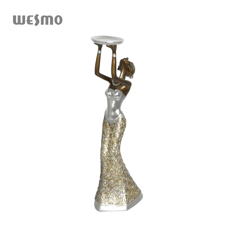 Figure Statue Home Decoration Luxury Office Decorative Resin Candle Holders