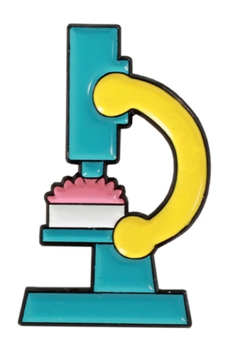 Wood-Accent Enamel Lapel Pin Decor