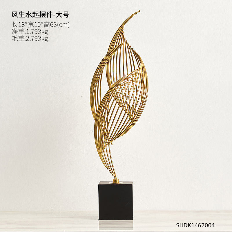 Hot-Selling Nordic Luxury Style Office Modern Iron Abstract Art Home Decorations