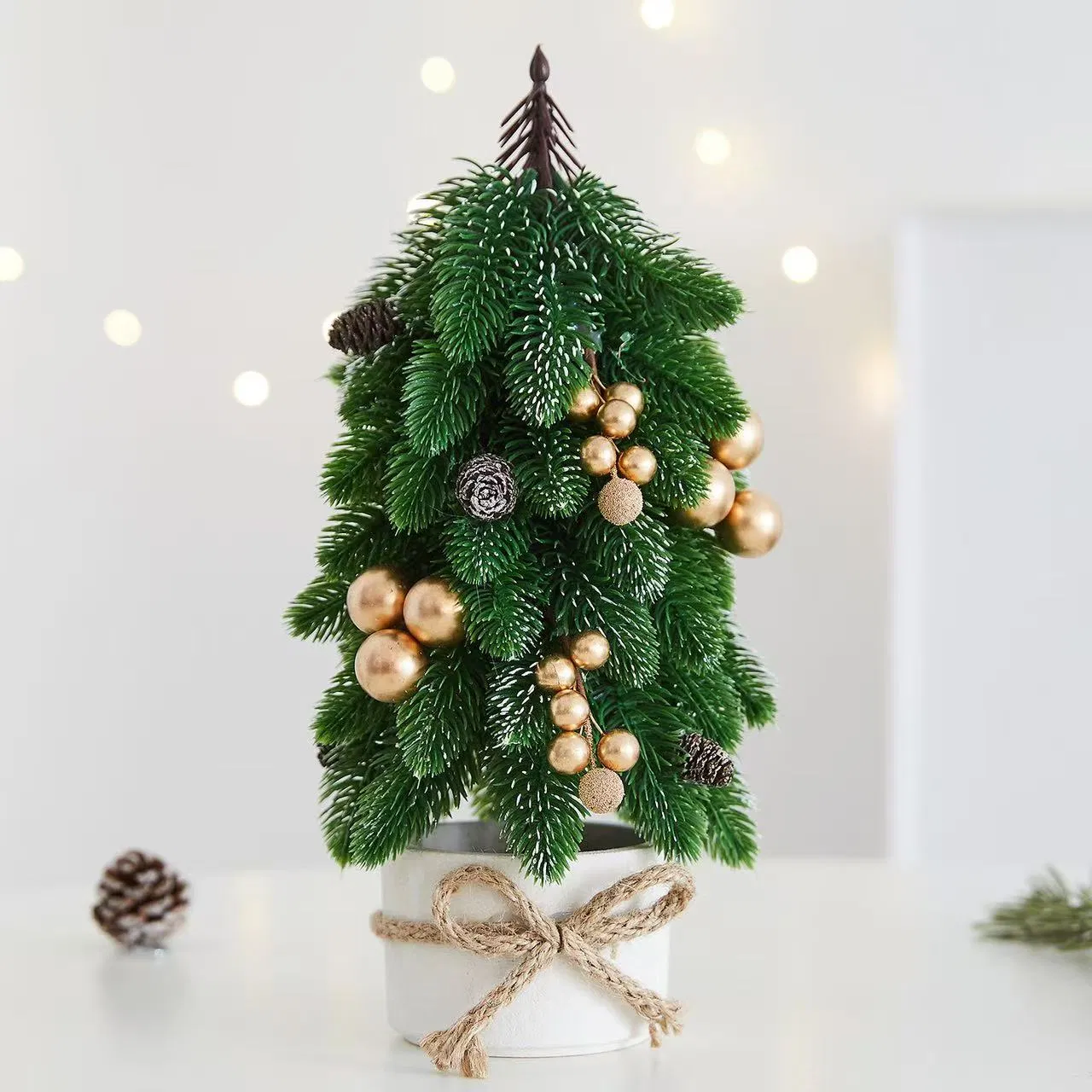 Desktop Mini Christmas Tree Small Potted Decoration Christmas Ornaments