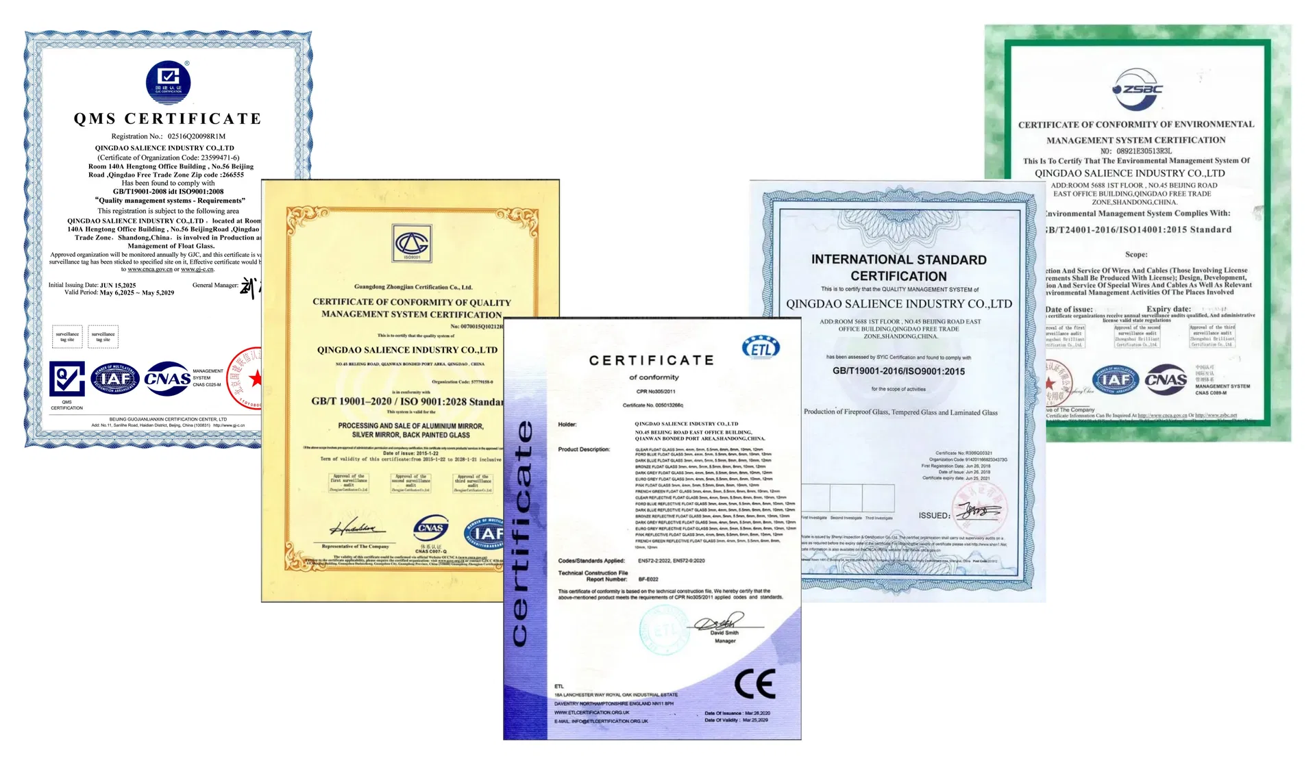 Quality Certifications
