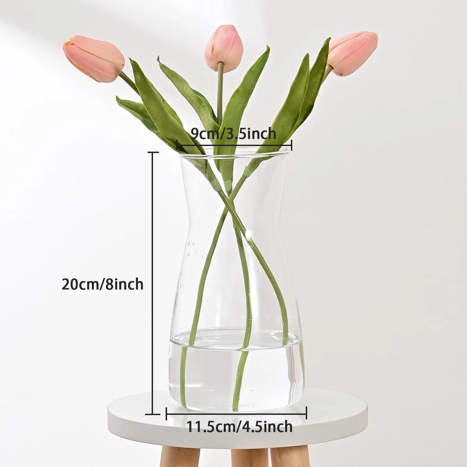 Wholesale High Quality Custom Acrylic Vase Cute Art Transparent Living Room Desktop Acrylic Decorative Vase