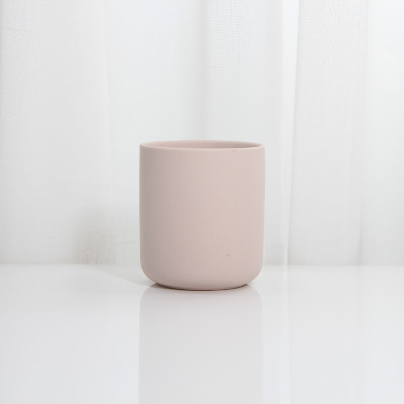 325ml Nordic Creative 10oz Matte Round Home Decoration Decoration Ceramic Aromatherapy Candle Cup Aromatherapy Vessels Candle Holder