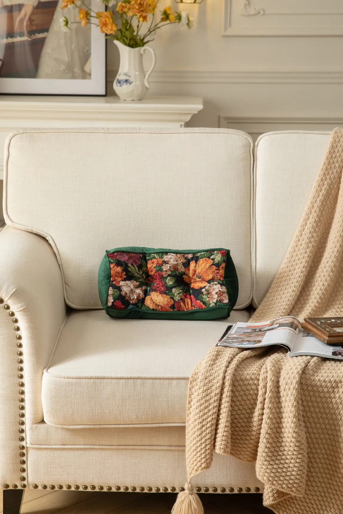 Washable Decorative Versatile Massaging Anti-Decubitus Woven Pillow for Study Use