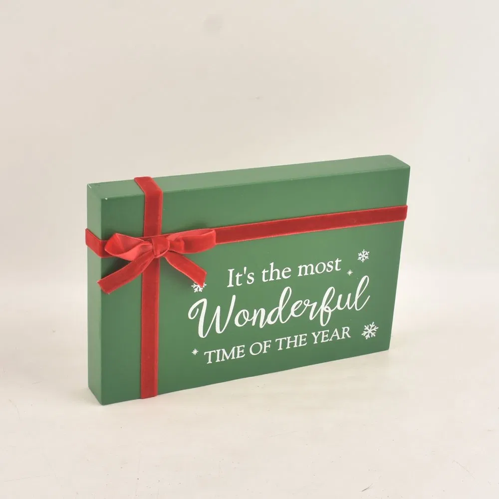 Christmas Arch Shape Solid Wood Sign Board Tabletop Ornament for Home Decor