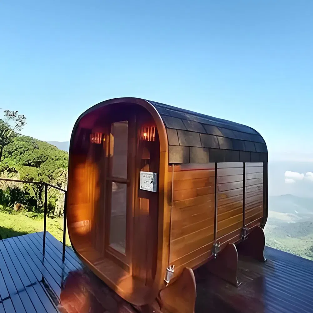 Portable Cube Outdoor Sauna with Foldable Design for Seasonal Storage