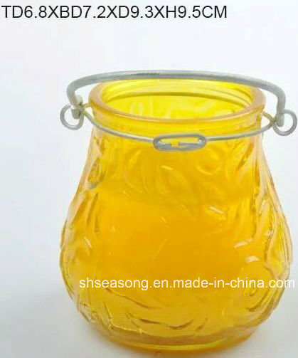 Glass Candle Holder / Glass Holder for Candle / Candle Jar (SS1302-2)