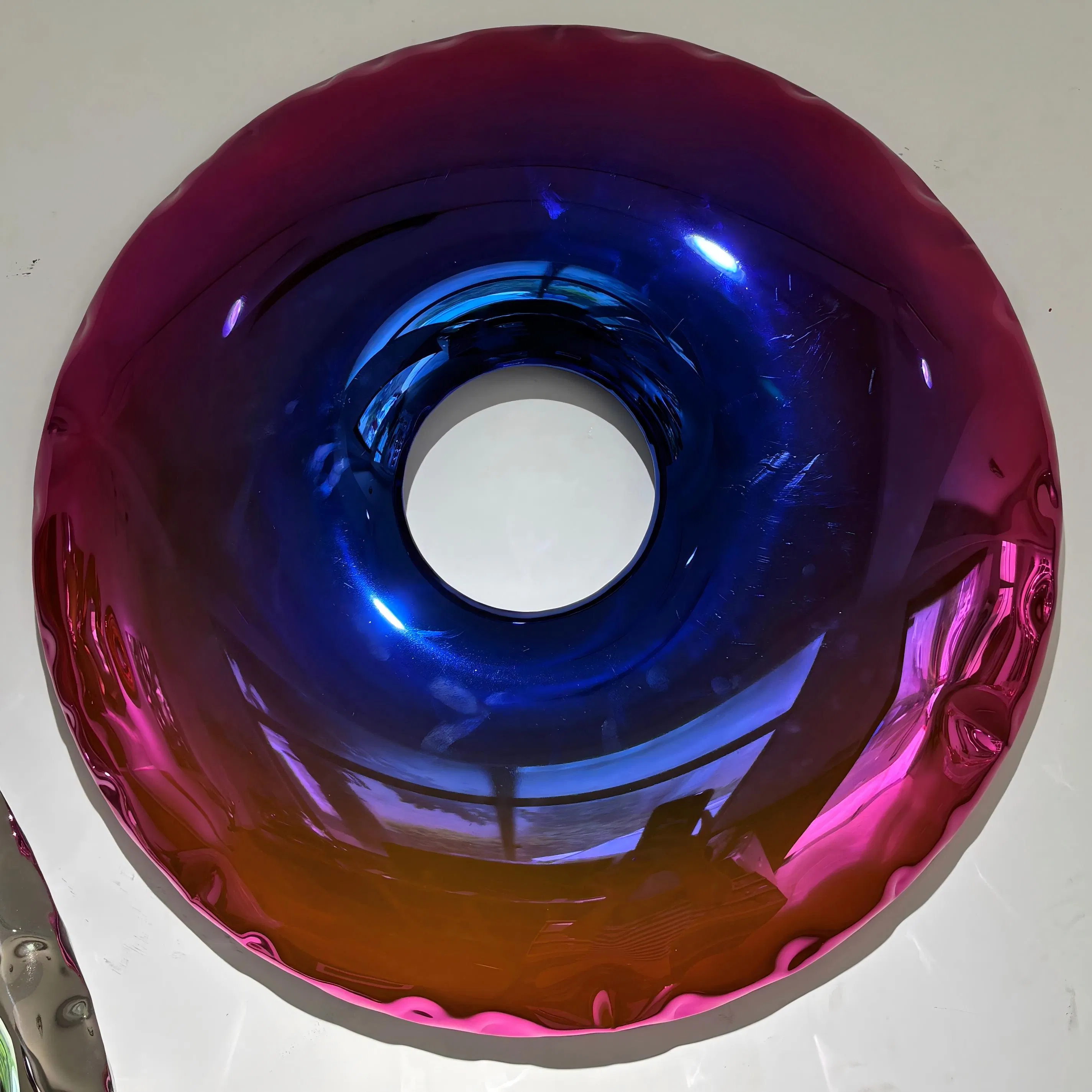 Customized Hotel Home Stainless Steel Metal 3D Abstract Mirror Electroplated Art Wall Hanging Sculpture Wall Decoration