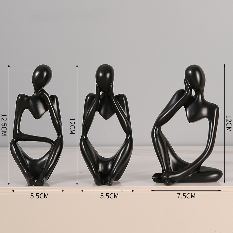 Mini Figure Ornament Sets Home Decoration Living Room Creative Resin Crafts