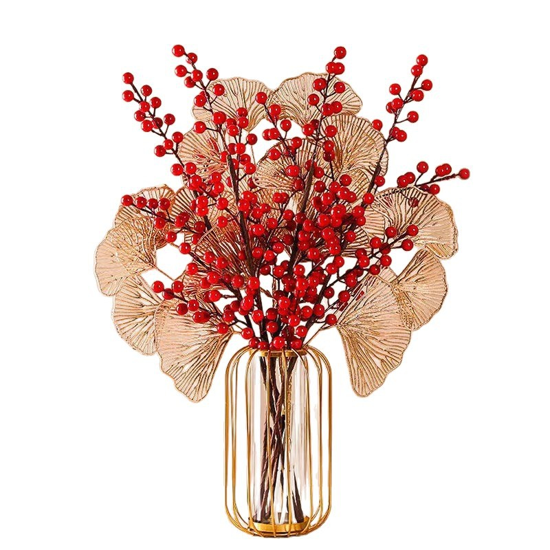 Artificial Flower Tabletop Ornaments with a High-End Feel, Artificial Flower Decoration for Living Rooms and Dining Rooms