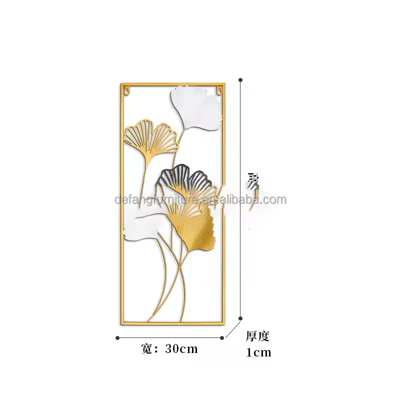 Modern Scandinavian Metal Wall Decoration for Home