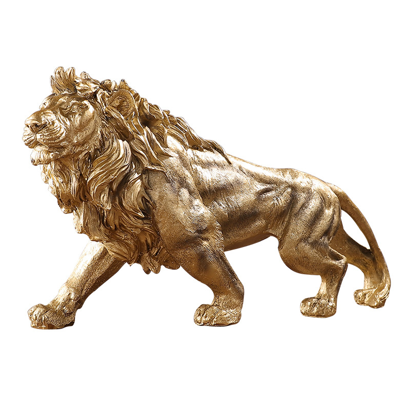 Wholesale Creative Auspicious Decorative Lion Resin Desktop Craft for Living Room