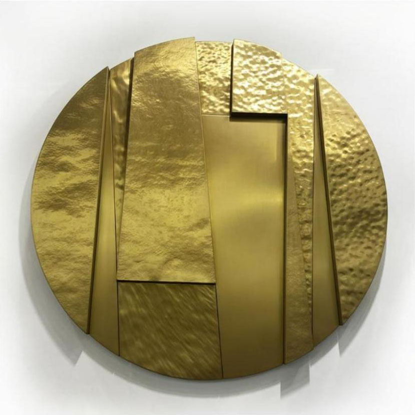 Modern Hotel Home Lobby Luxury Stainless Steel Wall Sculpture for Decoration