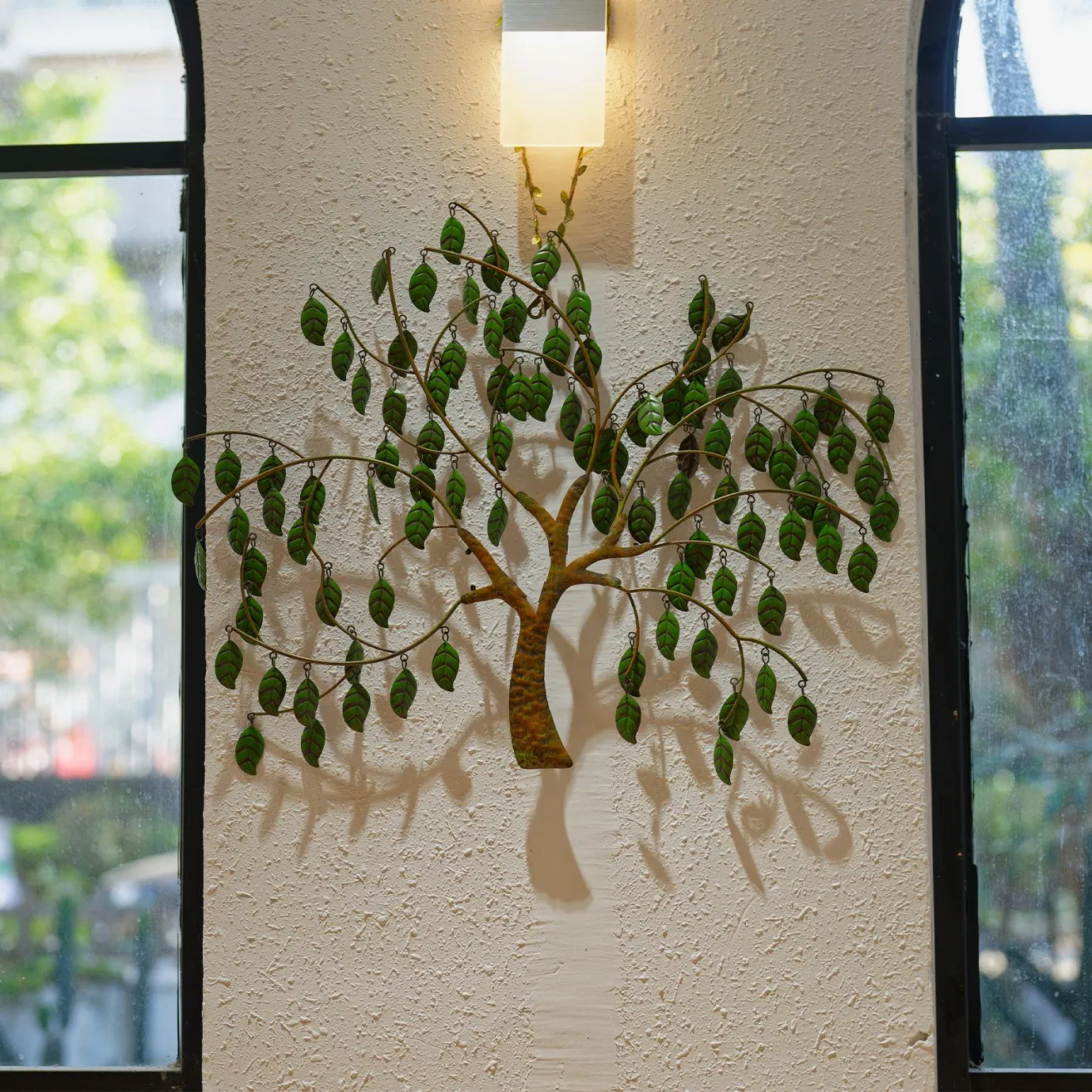 Home Garden Decorations Metal Tree Wall Art Hanging Decor Items