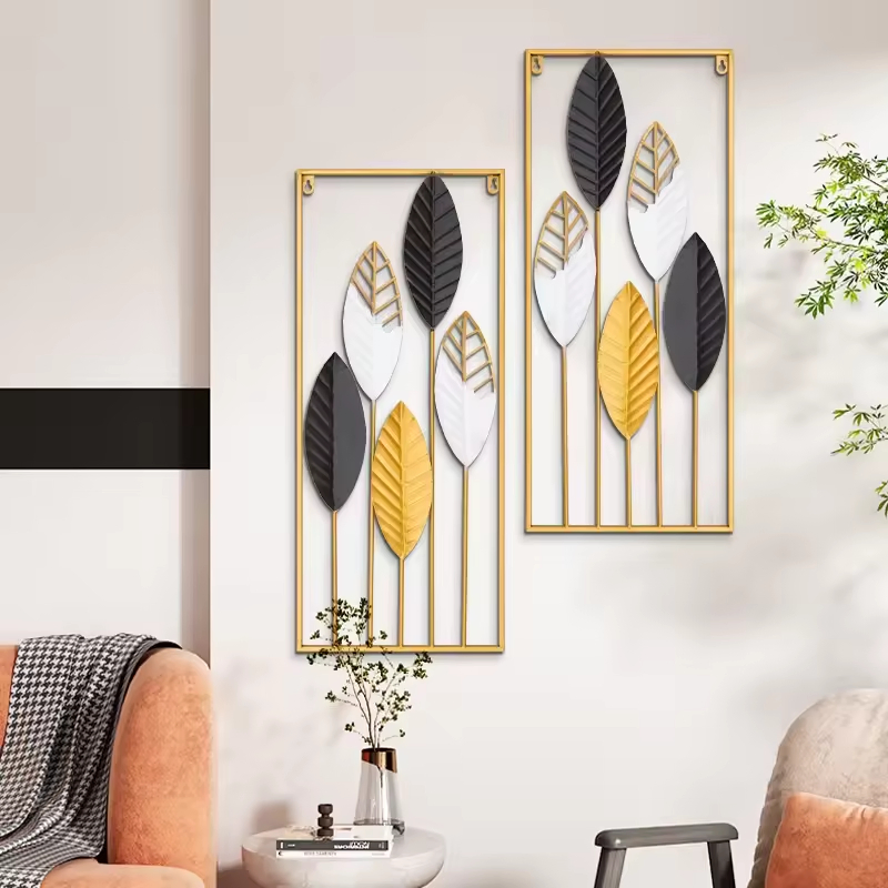 Modern Scandinavian Metal Wall Decoration for Home