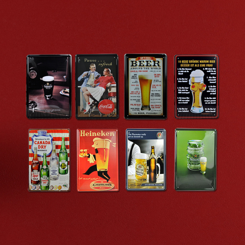 Wall Decorations Tin Plaque Metal Signs Home Decor for Wall Hanging