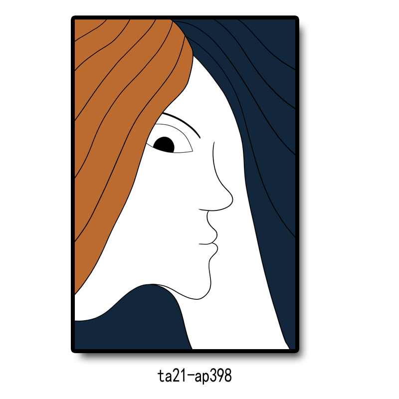 Woman Abstract Wall Art Painting Cheap Custom Home Hotel Decor Framed Picture Modern Simple Artistic Minimalist