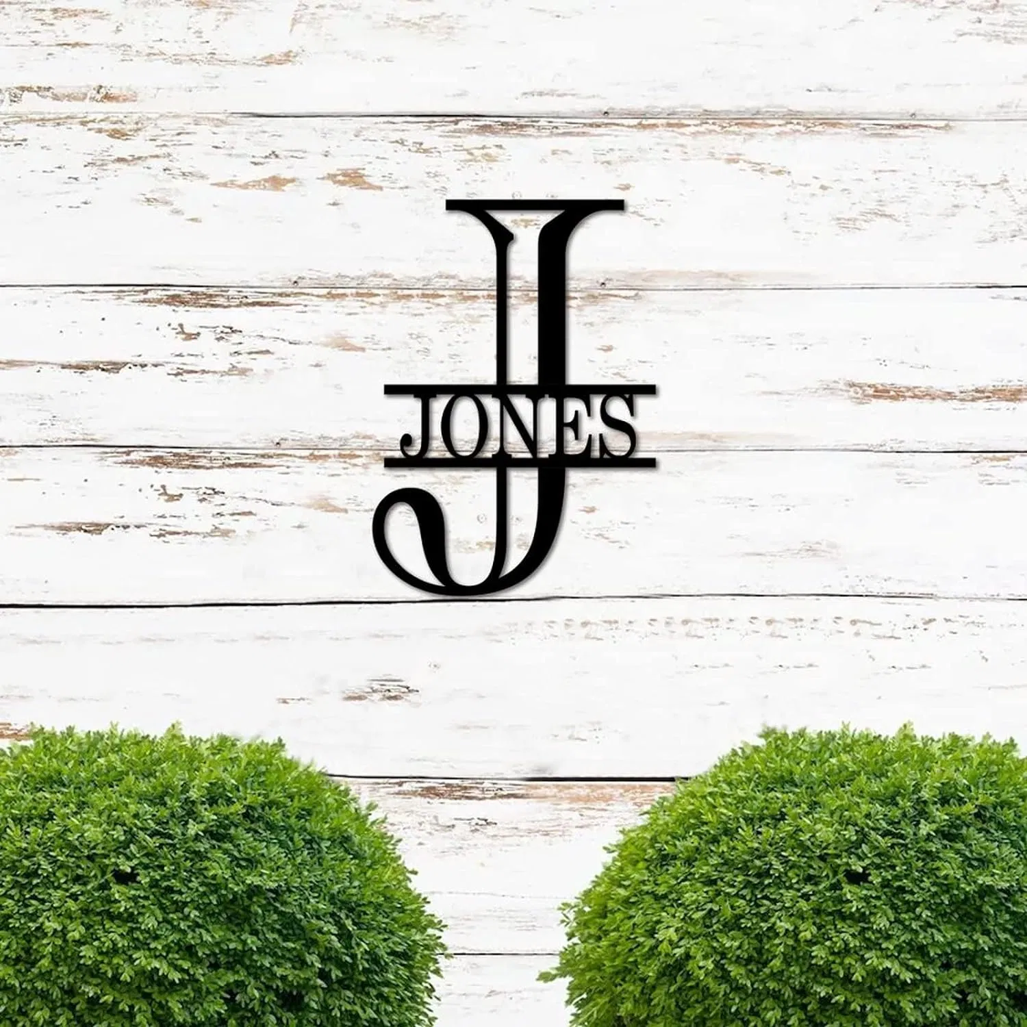 Laser Cut Metal Sign Metal Name Split Letter Personalized Iron Art Wall Sculpture