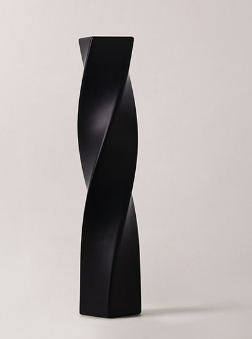 Tall Twisted Geometric Ceramic Vase on Floor for Home Decor Creative Unique Decorative Vase