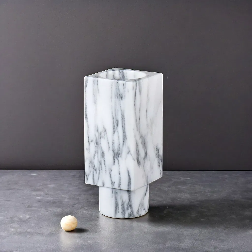 Detailed Marble Vase View 2