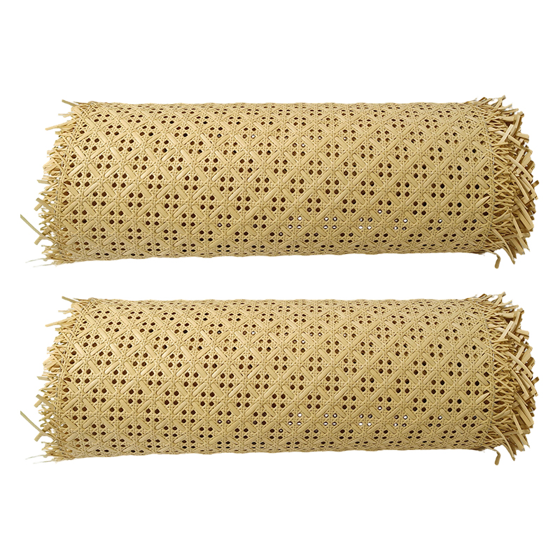 Floral Weave Natural Appearance Furniture Making Synthetic Rattan Webbing Roll