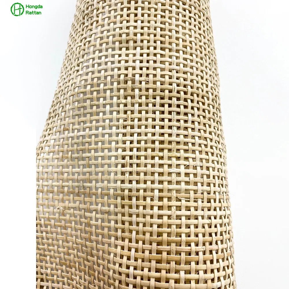 Eco Friendly Natural Rattan Cane Webbing Rattan 6X6 Square Mesh Webbing Roll
