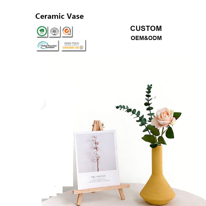 White Ceramic Pomegranate Vase Fruit Decorative for Living Room Wedding Centerpiece