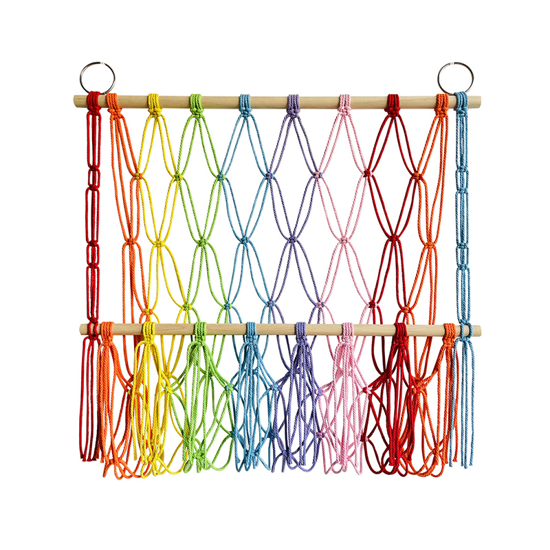 Animal Storage Stuffed Macrame Toy Hammock Toy Storage Wall Hanging Nursery Decor