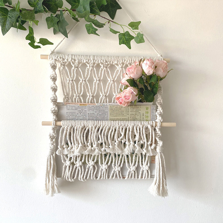 Handmade Boho Large Macrame Wall Hanging Wall Art Tapestry Wall Decor Storage