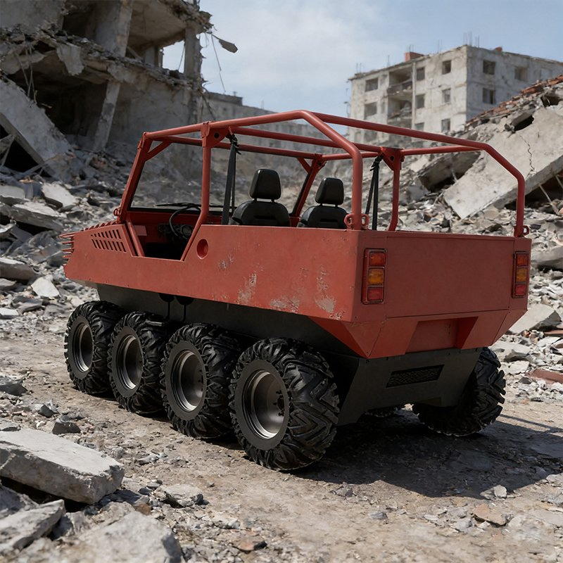 Amphibious Rescue Vehicle for Seasonal Flood Operations