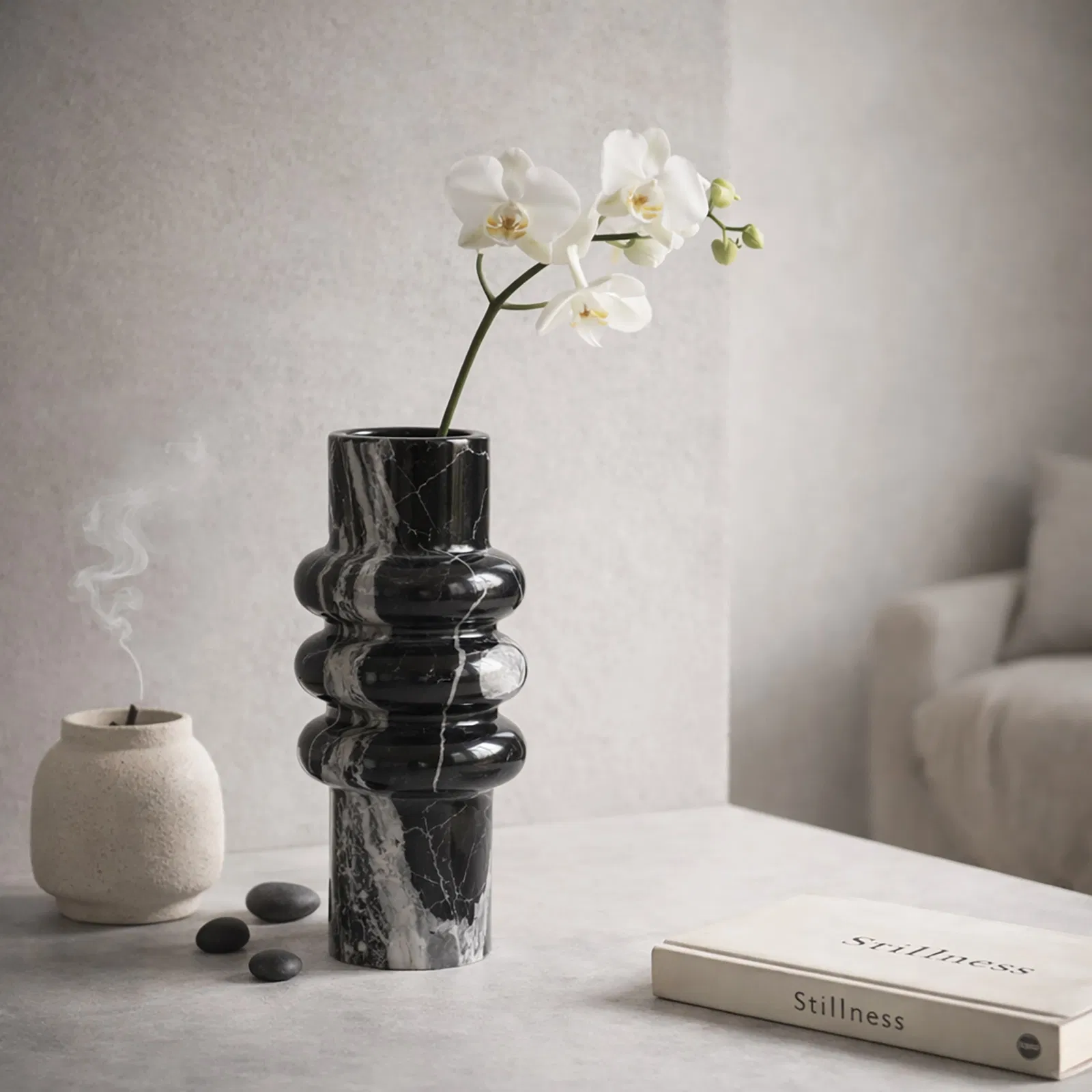 Marble Flower Vase Display 7