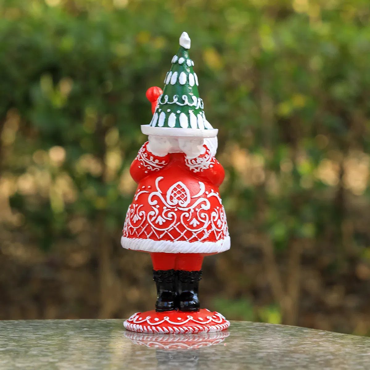 Resin Christmas Desktop Decoration Mini Santa Desk Table Top Decor