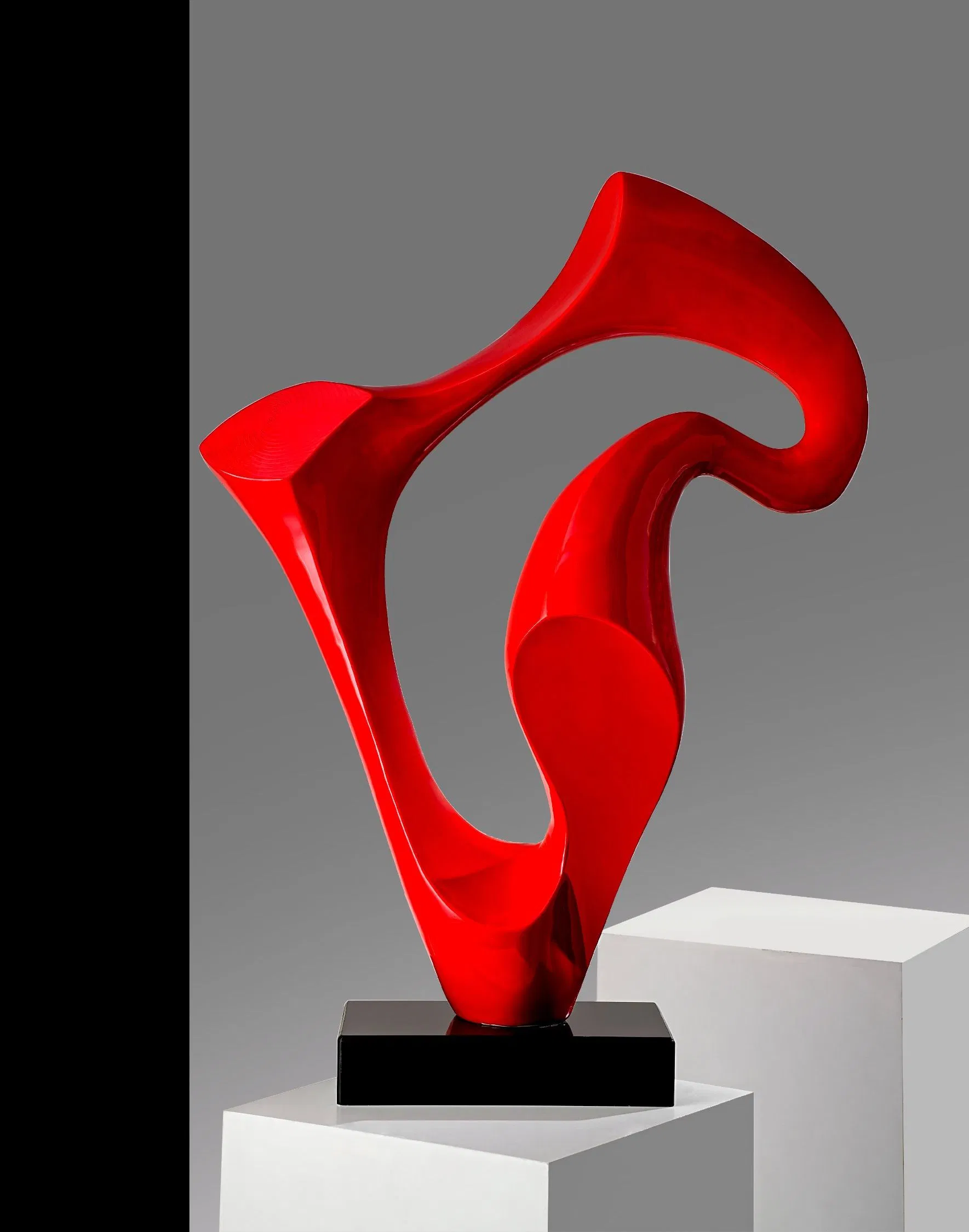 Modern Art Abstract Decorative Distorted Shape Resin Crafts Sculpture Decoration