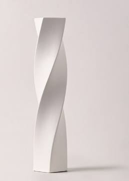 Tall Twisted Geometric Ceramic Vase on Floor for Home Decor Creative Unique Decorative Vase